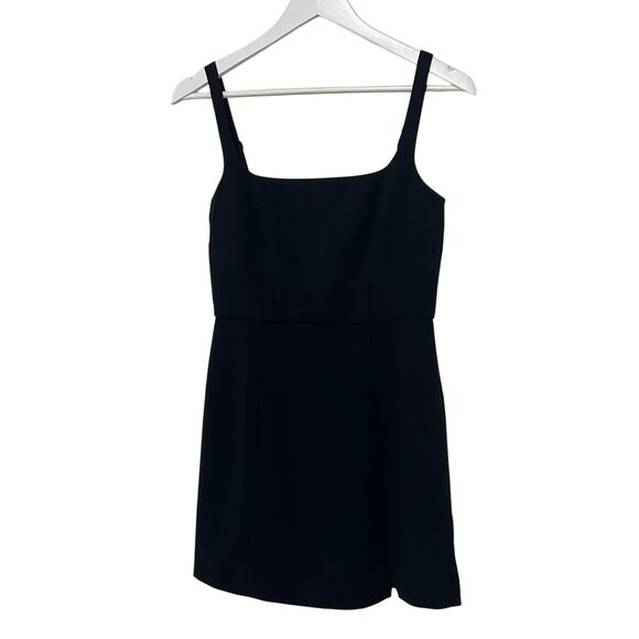 FRENCH CONNECTION WMNS SZ 2 WHISPER STRAPPY MINI DRESS BLACK COCKTAIL PARTY NEW - Picture 1 of 10